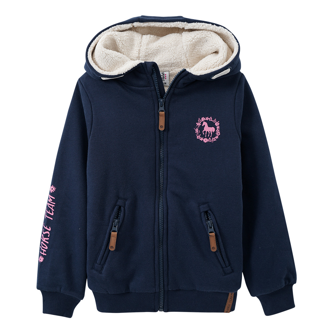 Mädchen Sweatjacke mit Teddyfutter Mädchen Sweatjacke mit Teddyfutter von Yigga