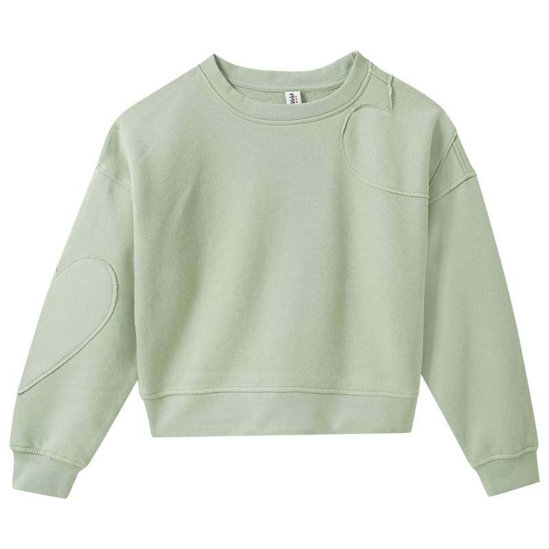 Mädchen Sweatshirt mit Herz-Applikation von Yigga