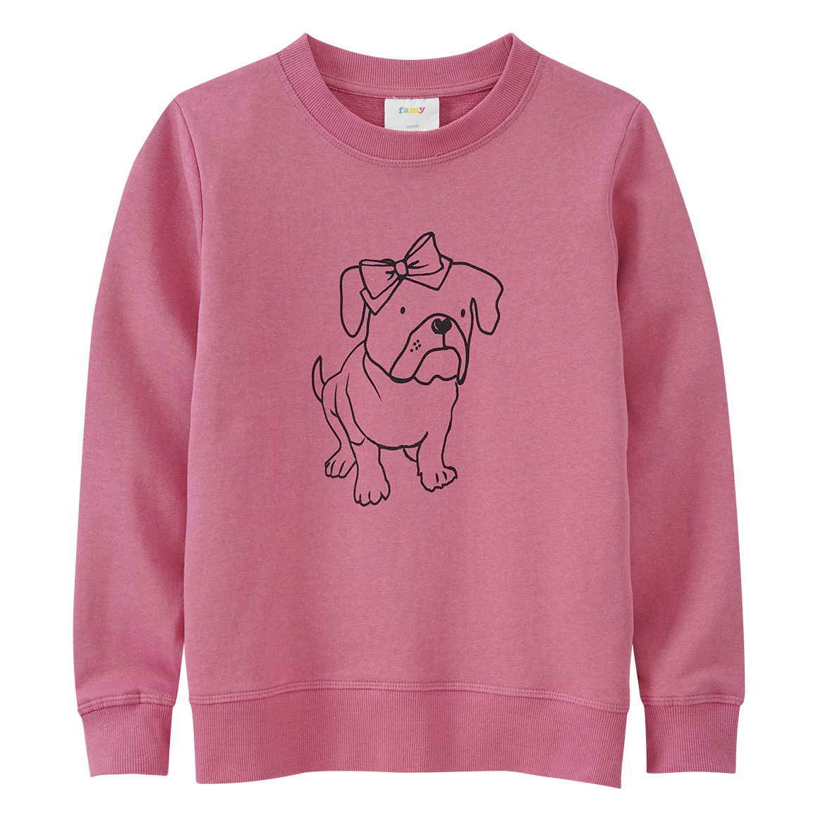 Mädchen Sweatshirt mit Hunde-Print von Yigga