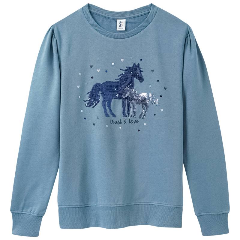 Mädchen Sweatshirt mit Pailletten von Yigga