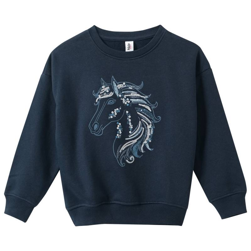 Mädchen Sweatshirt mit Pferde-Motiv von Yigga