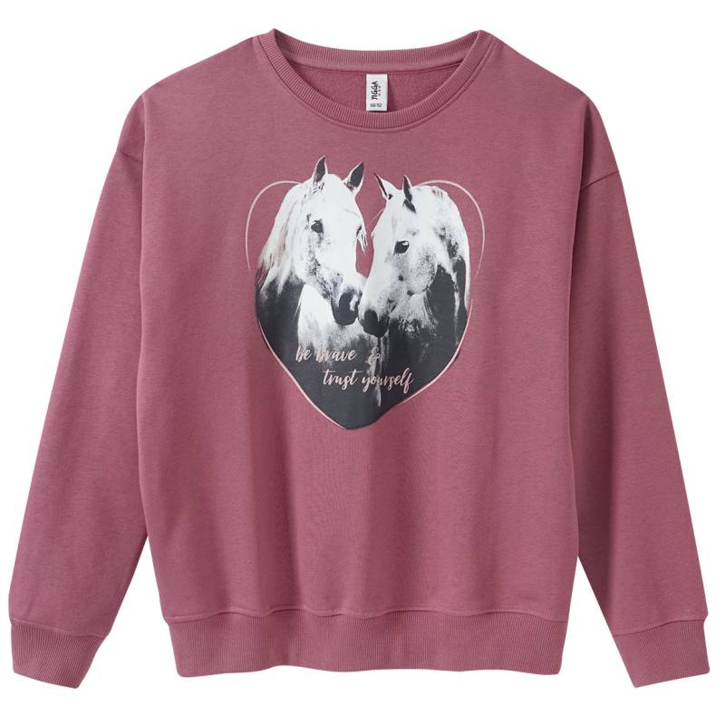 Mädchen Sweatshirt mit Pferde-Motiv von Yigga
