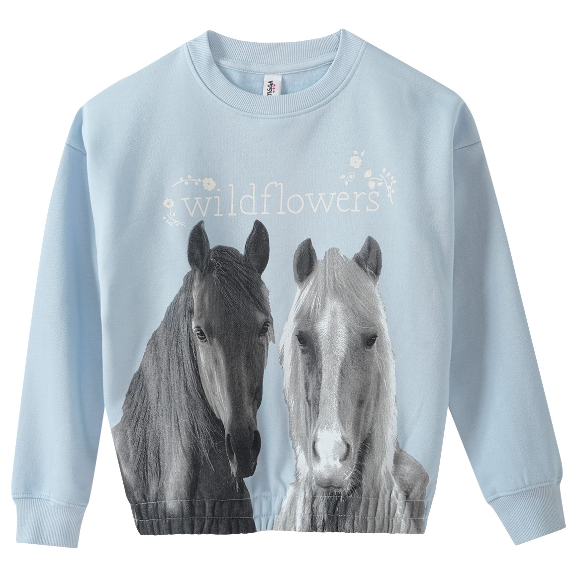 Mädchen Sweatshirt mit Pferde-Motiv Mädchen Sweatshirt mit Pferde-Motiv von Yigga