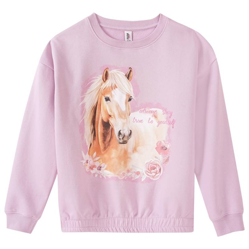 Mädchen Sweatshirt mit Pferde-Motiv von Yigga