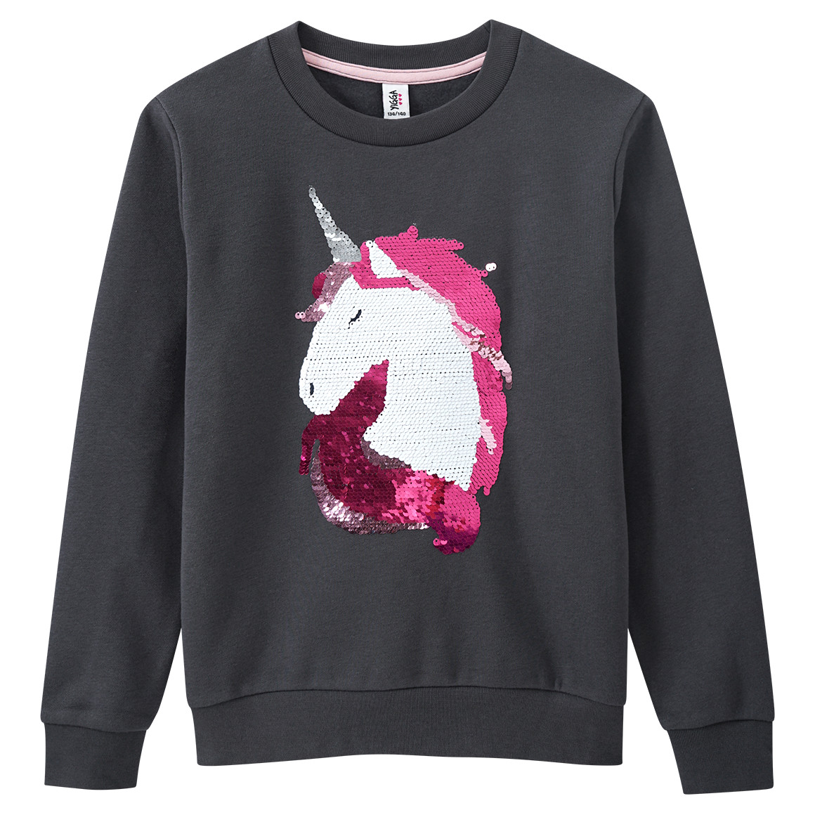 Mädchen Sweatshirt mit Wendepailletten von Yigga