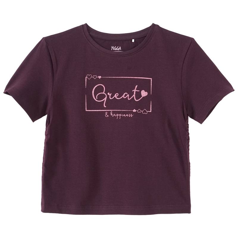 Mädchen T-Shirt mit Glitzer-Schriftzug von Yigga