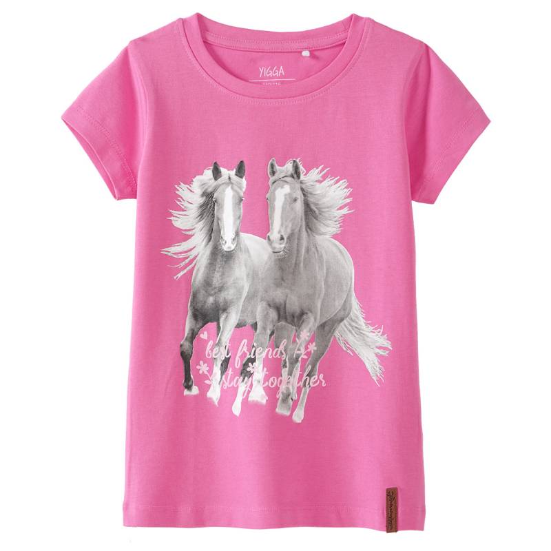 Mädchen T-Shirt mit Pferde-Motiv von Yigga