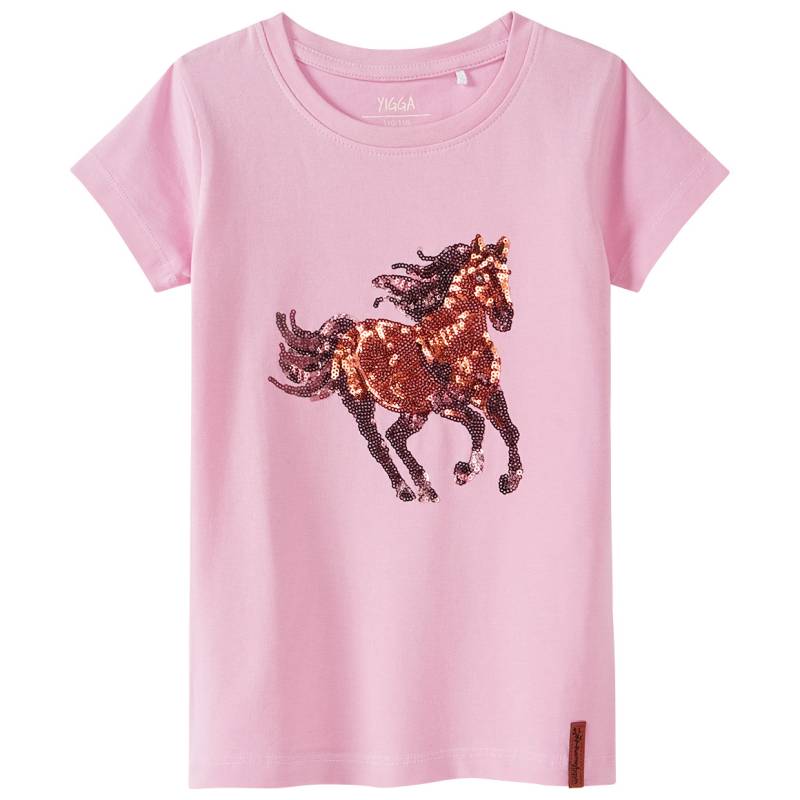 Mädchen T-Shirt mit Pferde-Motiv von Yigga