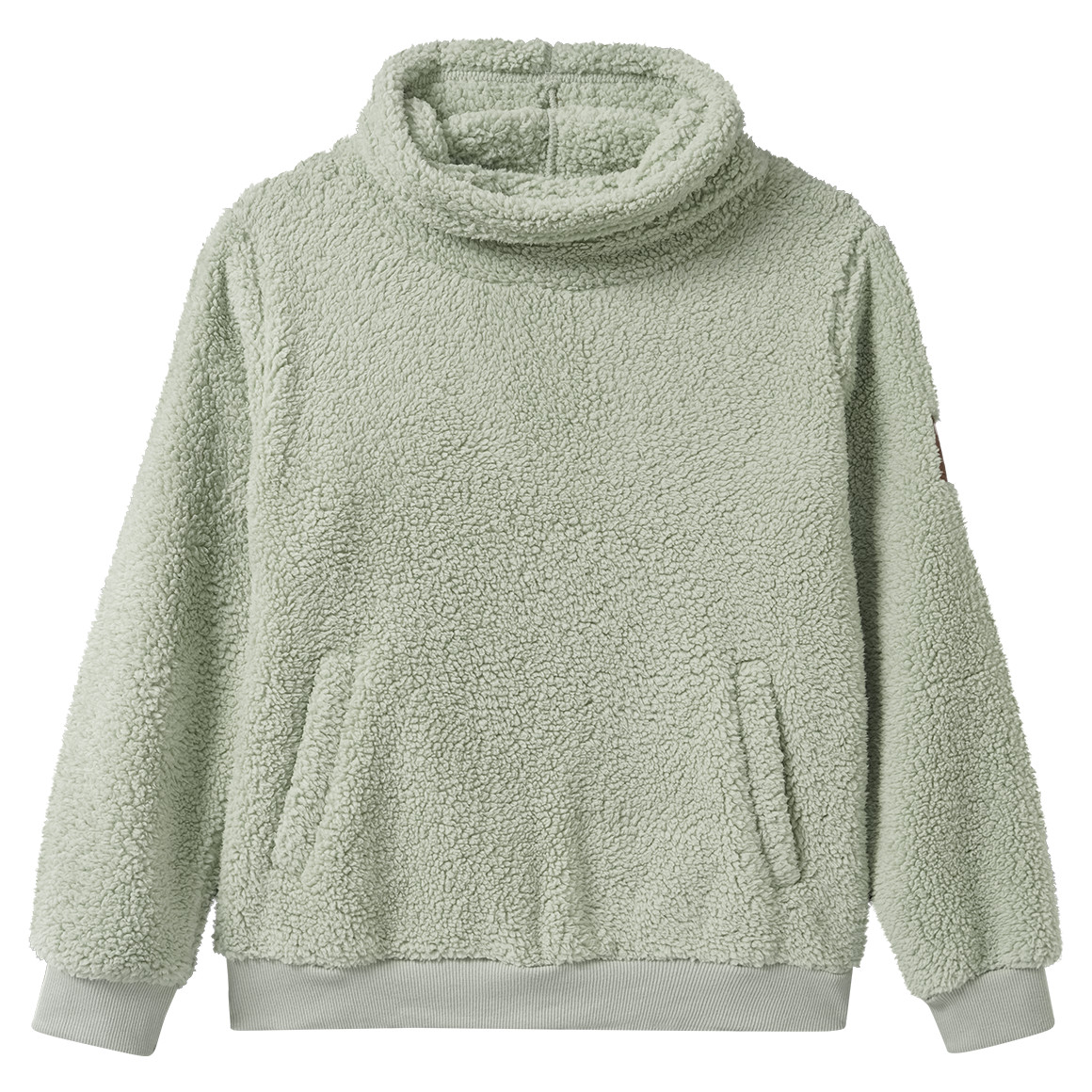 Mädchen Teddy-Pullover mit Schalkragen von Yigga