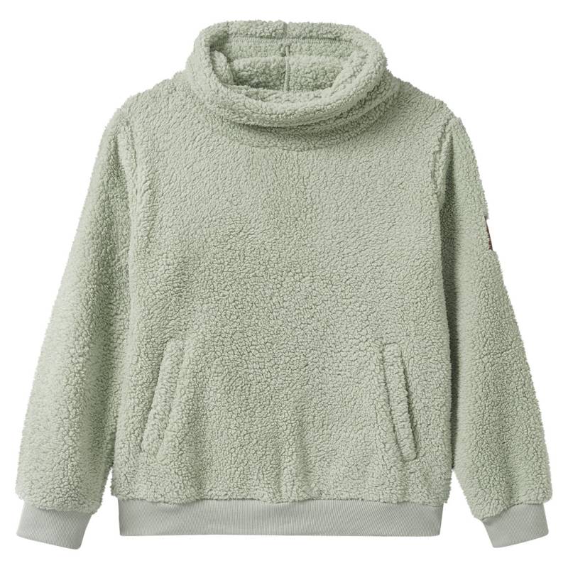 Mädchen Teddy-Pullover mit Schalkragen von Yigga