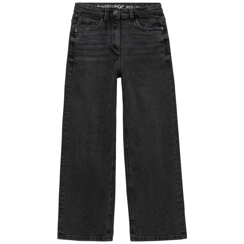 Mädchen Wide-Leg-Jeans mit verstellbarem Bund von Yigga