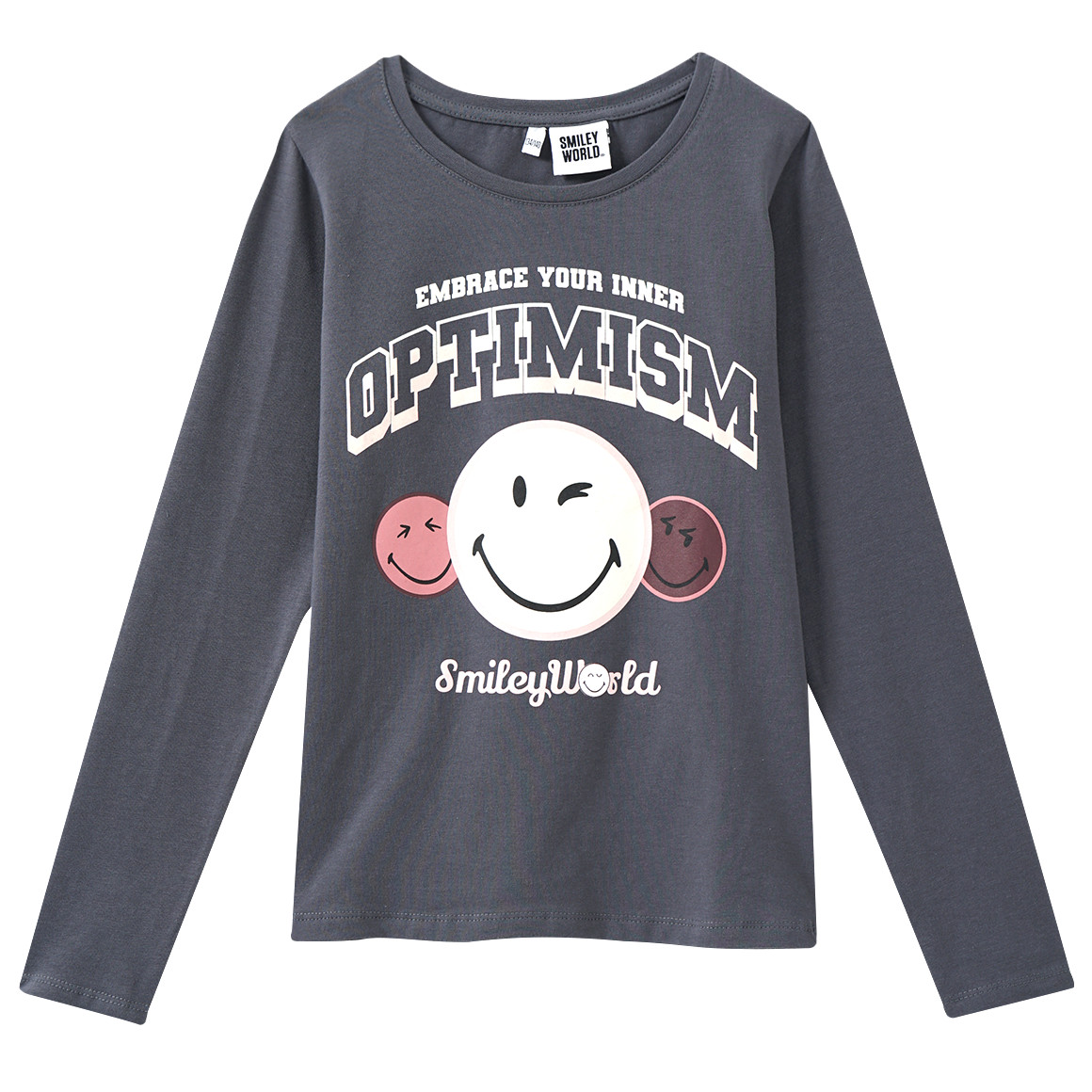 SmileyWorld Langarmshirt mit Front-Print von Yigga