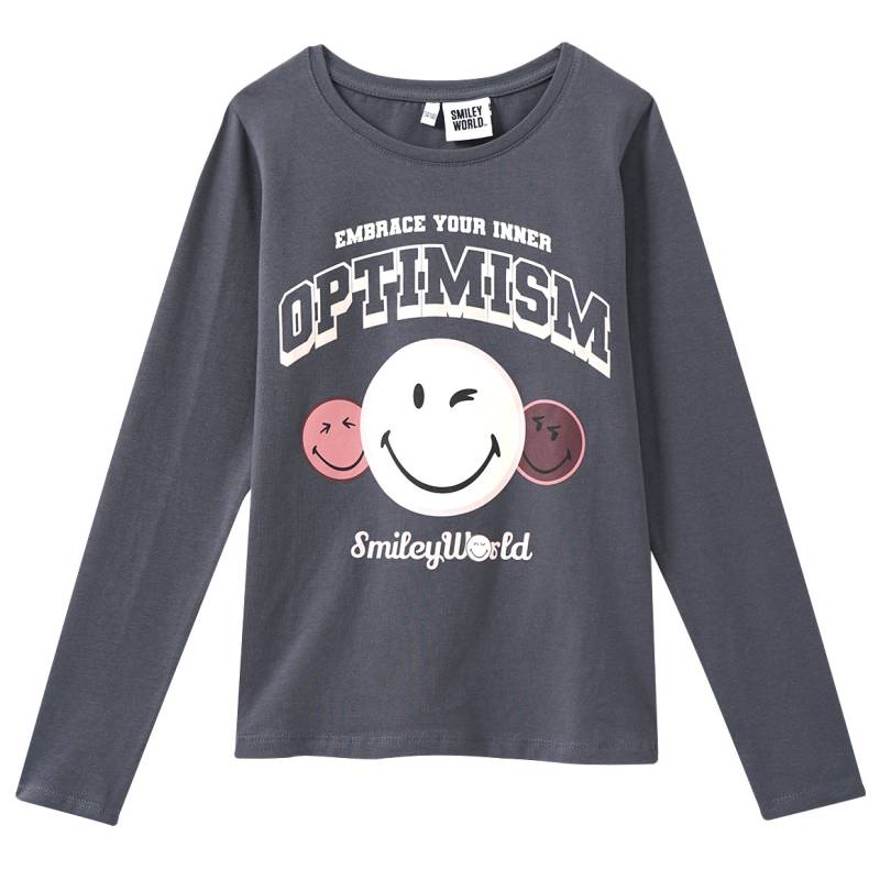 SmileyWorld Langarmshirt mit Front-Print von Yigga
