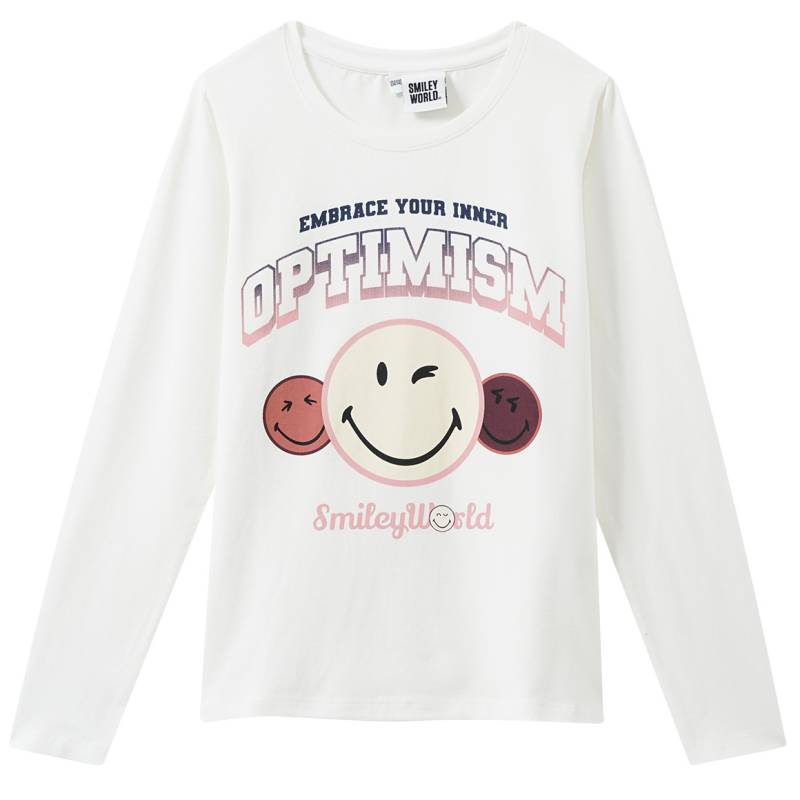 SmileyWorld Langarmshirt mit Front-Print von Yigga
