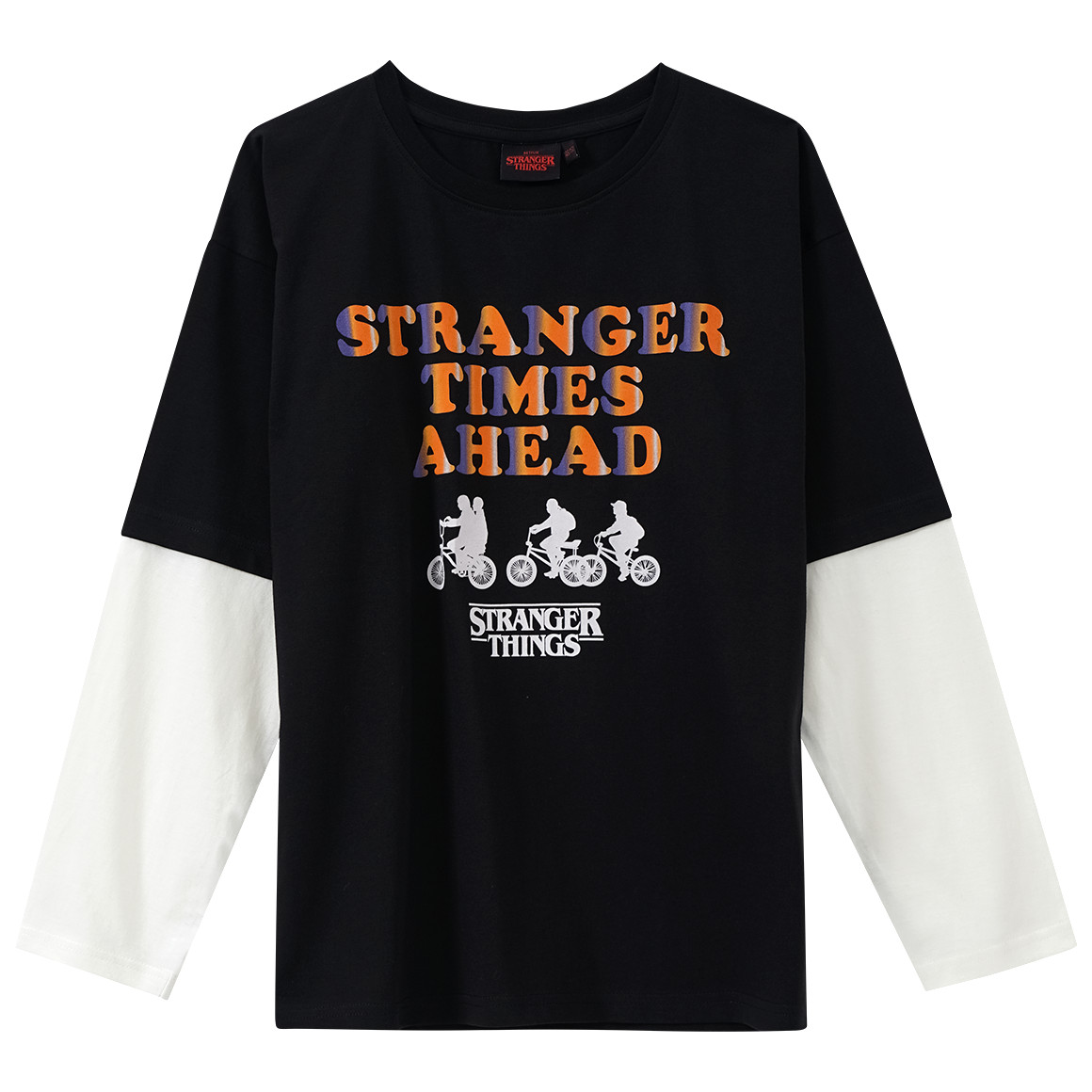 Stranger Things Langarmshirt im Lagen-Look von Yigga