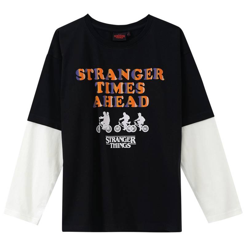 Stranger Things Langarmshirt im Lagen-Look von Yigga