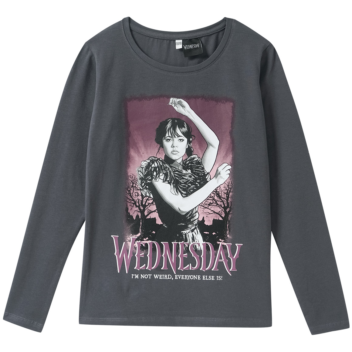 WEDNESDAY Langarmshirt mit großem Print von Yigga