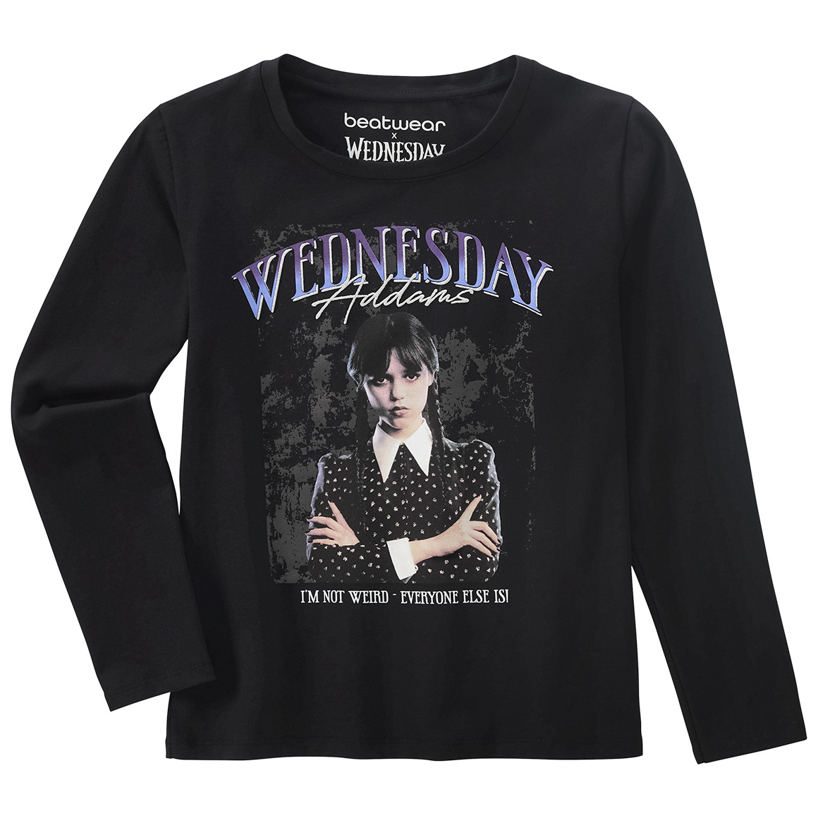 WEDNESDAY Langarmshirt mit großem Print von Yigga