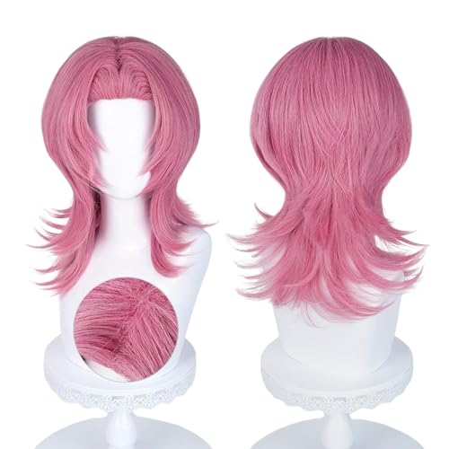 Koreanpop Dämon Kostüm Perücke Erwachsene, Hunter Cosplay Costume Wig Kinder, Anime Jäger Popsänger Idol Haarteil Mädchen Kinder für Karneval Halloween Party von Yigoo