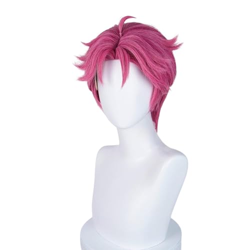 Koreanpop Dämon Kostüm Perücke Erwachsene, Hunter Cosplay Costume Wig Kinder, Anime Jäger Popsänger Idol Haarteil Mädchen Kinder für Karneval Halloween Party von Yigoo