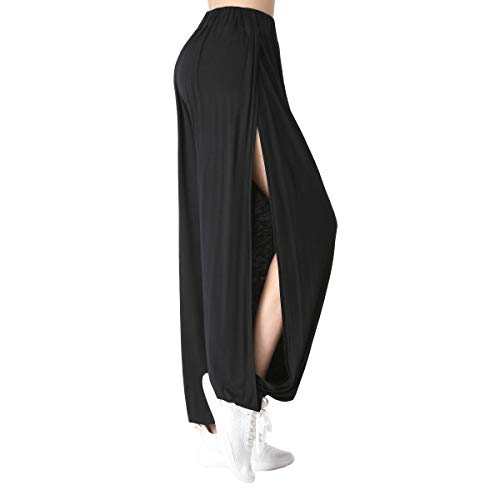 Sporthose Damen Hosen Yogahosen Sport Pumphose Haremshose Leichte Sommerhose Marlene Hose Schwarz 2XL (42) von Yigoo