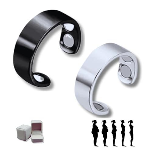 Yigoo Sömni ring gegen Wechseljahresbeschwerden Damen,Magnettherapie Ring für Entspannung, Schlaf & Akupressur,Verstellbarer mit Geschenkverpackung 2PS A3 von Yigoo