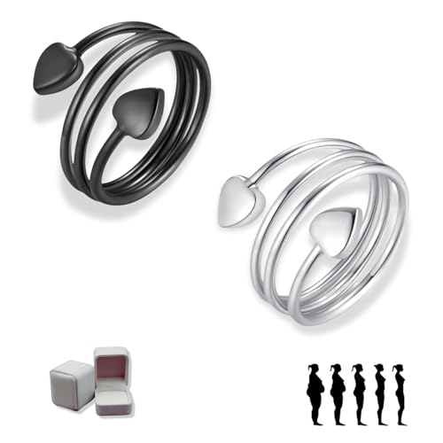 Yigoo Sömni ring gegen Wechseljahresbeschwerden Damen,Magnettherapie Ring für Entspannung, Schlaf & Akupressur,Verstellbarer mit Geschenkverpackung 2PS A5 von Yigoo