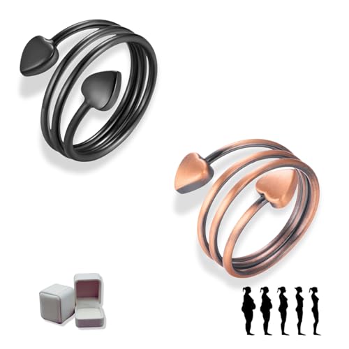 Yigoo Sömni ring gegen Wechseljahresbeschwerden Damen,Magnettherapie Ring für Entspannung, Schlaf & Akupressur,Verstellbarer mit Geschenkverpackung 2PS A5 von Yigoo