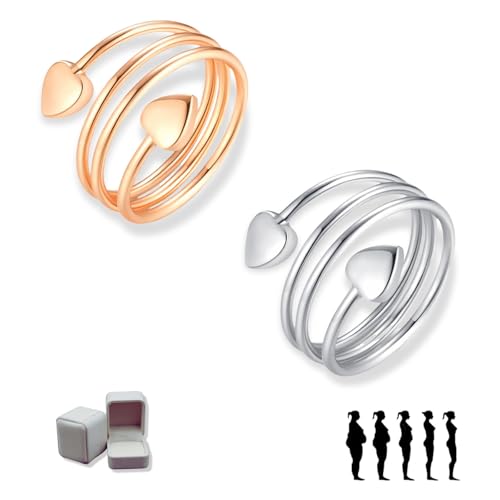 Yigoo Sömni ring gegen Wechseljahresbeschwerden Damen,Magnettherapie Ring für Entspannung, Schlaf & Akupressur,Verstellbarer mit Geschenkverpackung 2PS A7 von Yigoo
