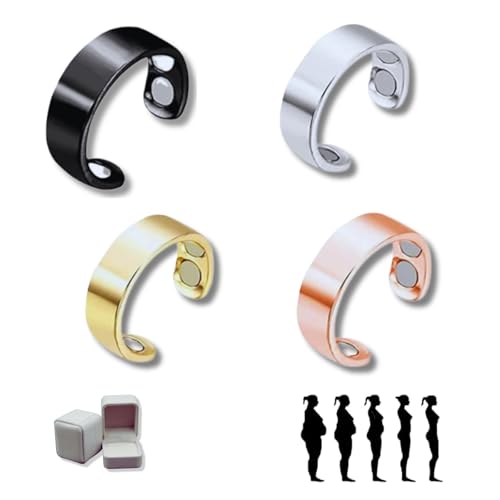 Yigoo Sömni ring gegen Wechseljahresbeschwerden Damen,Magnettherapie Ring für Entspannung, Schlaf & Akupressur,Verstellbarer mit Geschenkverpackung 4PS A8 von Yigoo