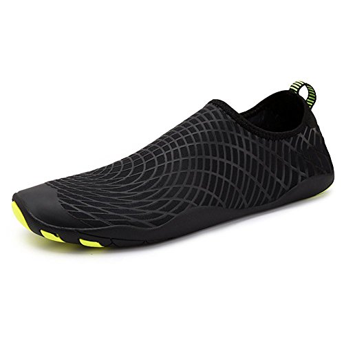 Yigoo Unisex Strandschuhe Aquaschuhe Schwimmschuhe Barfuß Schuhe Badeschuhe Wasserschuhe Surfschuhe für Damen Herren Blau 37 von Yigoo