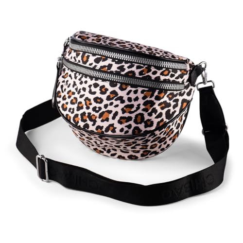 Yigorie Leopardenmuster Umhängetasche Damen, Crossbody Bag Damen Breiter Gurt, Multi-Pocket-Tasche Damen Handtasche, Großer Kapazität Yigorie Leopardenmuster Umhängetasche Damen, Crossbody Bag Damen Breiter Gurt, Multi-Pocket-Tasche Damen Handtasche, Großer Kapazität von Yigorie