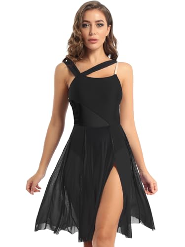 Yihuimin Damen Tanzkleid Ärmellose Lyrisches Kleider Latein Tanzkleidung Knielanges Ballettkleid Ballettanzug Wettbewerb Tanzkostüm Schwarz L Yihuimin Damen Tanzkleid Ärmellose Lyrisches Kleider Latein Tanzkleidung Knielanges Ballettkleid Ballettanzug Wettbewerb Tanzkostüm Schwarz L von Yihuimin