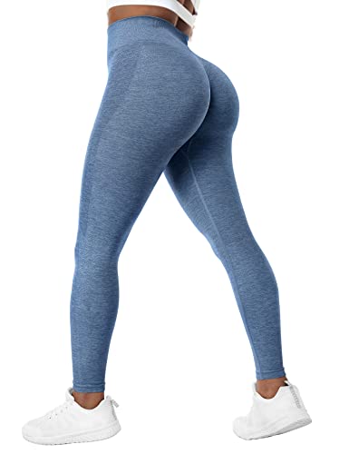 Yiifit Damen Butt Lift Leggings Sport Lauf Leggings Hohe Taille Fitnessstudio Fitness Yoga Push Up Scrunch Bum Blickdicht Strumpfhose Nahtlose Leggings von Yiifit