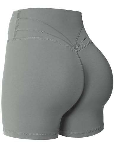 Yiifit Gym Shorts Damen 4.5" Sport Shorts Booty Scrunch Hohe Taille Push Up Sommer Yoga Shorts Undurchlässig Kurze Hosen Hellgrau X-Large Yiifit Gym Shorts Damen 4.5" Sport Shorts Booty Scrunch Hohe Taille Push Up Sommer Yoga Shorts Undurchlässig Kurze Hosen Hellgrau X-Large von Yiifit
