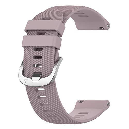 Yikamosi Kompatibel mit Garmin D2 Air X10 Armband für Frauen und Männer,20MM Schnellverschluss Weiches Silikon rostfreiem Metallverschluss Ersatzbänder für Garmin D2 Air X10 43MM,Violett von Yikamosi