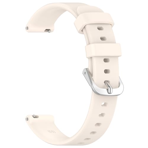 Yikamosi Kompatibel mit Garmin Lily 2 Armband für Frauen und Männer,14MM Schnellverschluss Weiches Silikon rostfreiem Metallverschluss Ersatzbänder für Lily 2,Khaki von Yikamosi