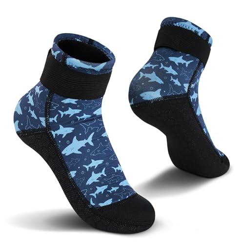 Yikayin Neoprensocken Kinder, 3mm Wassersocken Badesocken für Mädchen Jungen, Rutschfest Warmhaltend Tauchsocken Strandsocken für Strand Pool Wassersport - Blau 27-30 Yikayin Neoprensocken Kinder, 3mm Wassersocken Badesocken für Mädchen Jungen, Rutschfest Warmhaltend Tauchsocken Strandsocken für Strand Pool Wassersport - Blau 27-30 von Yikayin