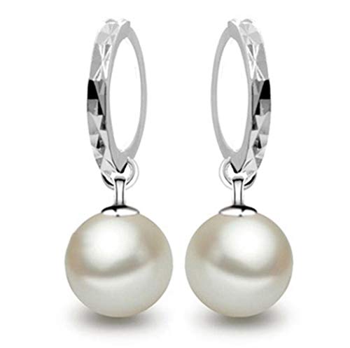 Yikoly Ohrringe Damen Mädchen creolen Silber 925 Mode Einfache Perlen Hoop Ohrschmuck Perfekt für Töchter Mutter Frauen Yikoly Ohrringe Damen Mädchen creolen Silber 925 Mode Einfache Perlen Hoop Ohrschmuck Perfekt für Töchter Mutter Frauen von Yikoly