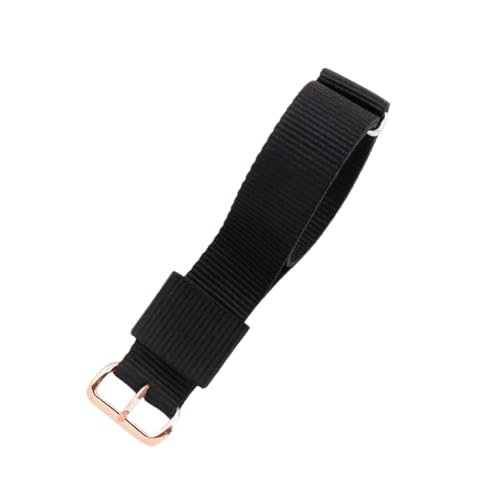 Yilaba 12/13/14/15/16/17/18/19/20/22mm farbig gestreiftes gewebtes Nylonarmband mit silberner/roségoldener Dornschließe Yilaba 12/13/14/15/16/17/18/19/20/22mm farbig gestreiftes gewebtes Nylonarmband mit silberner/roségoldener Dornschließe von Yilaba