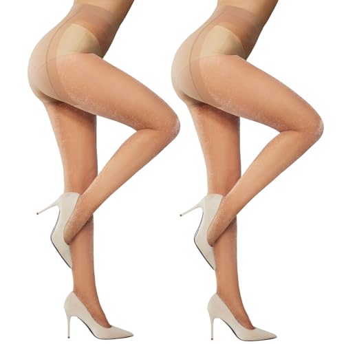Yilanmy Damen Glitzer Strumpfhosen Sexy Glänzende Strumpfhosen Elastische mit hoher Taille für Damen Transparent 2 Paare Yilanmy Damen Glitzer Strumpfhosen Sexy Glänzende Strumpfhosen Elastische mit hoher Taille für Damen Transparent 2 Paare von Yilanmy