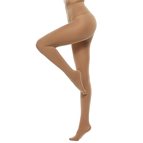 Yilanmy Damen Strumpfhosen Bunte 70 DEN Blickdicht Microfaser Feinstrumpfhose Trendfarben-Sonnenbräune,XL von Yilanmy