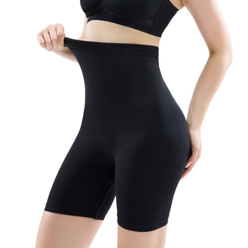 Yilanmy Shapewear Damen Bauchweg Unterhose Hohe Taille Miederhose Unterwäsche Bauchkontrolle Figurformende Body Shaper Miederpants (Schwarz, 3XL) von Yilanmy
