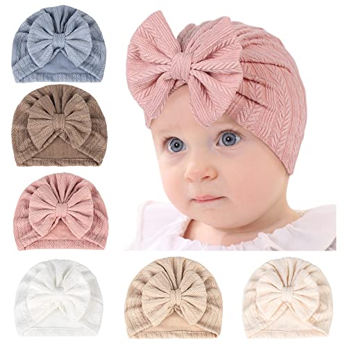 Yili Maizi Baby Turban Neugeborene Baby Mädchen Krankenhausmütze Baumwolle Kleinkind Kinderzimmer Beanie Headwrap Bohemia Donuts Cap von Yili Maizi