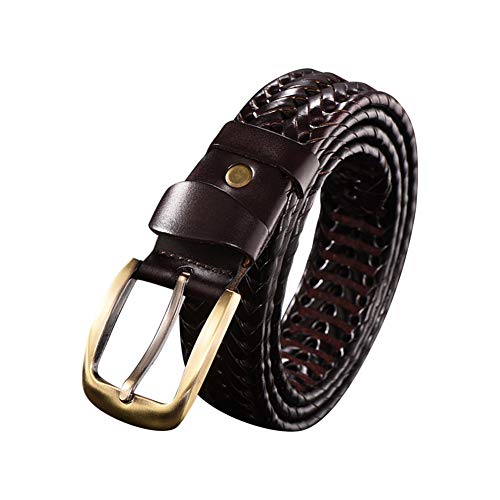 Yiliankeji Geflochtener Leder Gürtel Herren - Männer RetroLeder Handgestrickte Geflochten Gürtel mit Metallschnalle Verstellbarer Yiliankeji Geflochtener Leder Gürtel Herren - Männer RetroLeder Handgestrickte Geflochten Gürtel mit Metallschnalle Verstellbarer von Yiliankeji