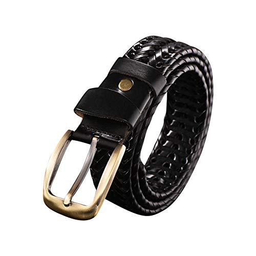 Yiliankeji Geflochtener Leder Gürtel Herren - Männer RetroLeder Handgestrickte Geflochten Gürtel mit Metallschnalle Verstellbarer Yiliankeji Geflochtener Leder Gürtel Herren - Männer RetroLeder Handgestrickte Geflochten Gürtel mit Metallschnalle Verstellbarer von Yiliankeji