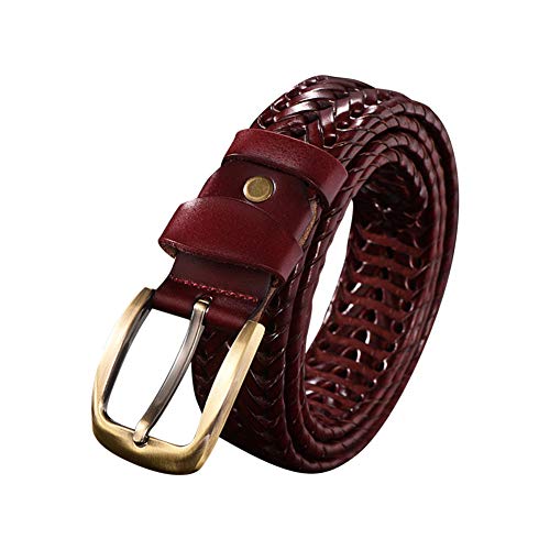 Yiliankeji Geflochtener Leder Gürtel Herren - Männer RetroLeder Handgestrickte Geflochten Gürtel mit Metallschnalle Verstellbarer Yiliankeji Geflochtener Leder Gürtel Herren - Männer RetroLeder Handgestrickte Geflochten Gürtel mit Metallschnalle Verstellbarer von Yiliankeji
