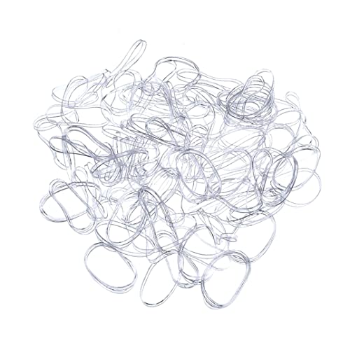 250 PCs resistente klare Haare Elastik transparent klare Haarbänder Multifunktionale kleine Gummi -Haarbindungen für Mädchen von Yililay