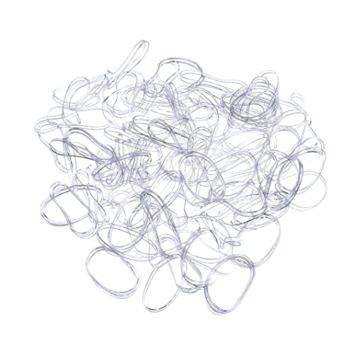 250pcs klare Haarbänder transparente kleine Gummi -Haarbindungen resistente multifunktionale Elastik für Mädchen von Yililay