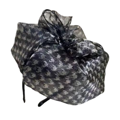 Yilingjc Fascinator Stirnband Hut für Frauen mit Perlen Haarschmuck Kopfschmuck Haarschmuck Kopfbedeckung für Party Hochzeit Event von Yilingjc